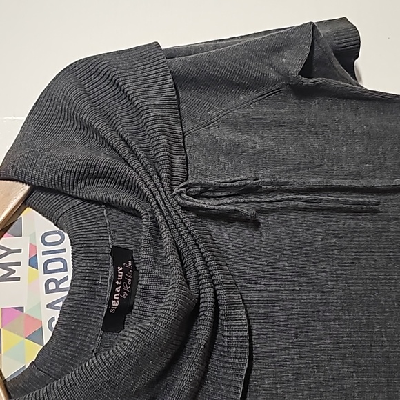 Signature by Robbie Bee Women's  Gray Dress Size Large - Picture 4 of 4